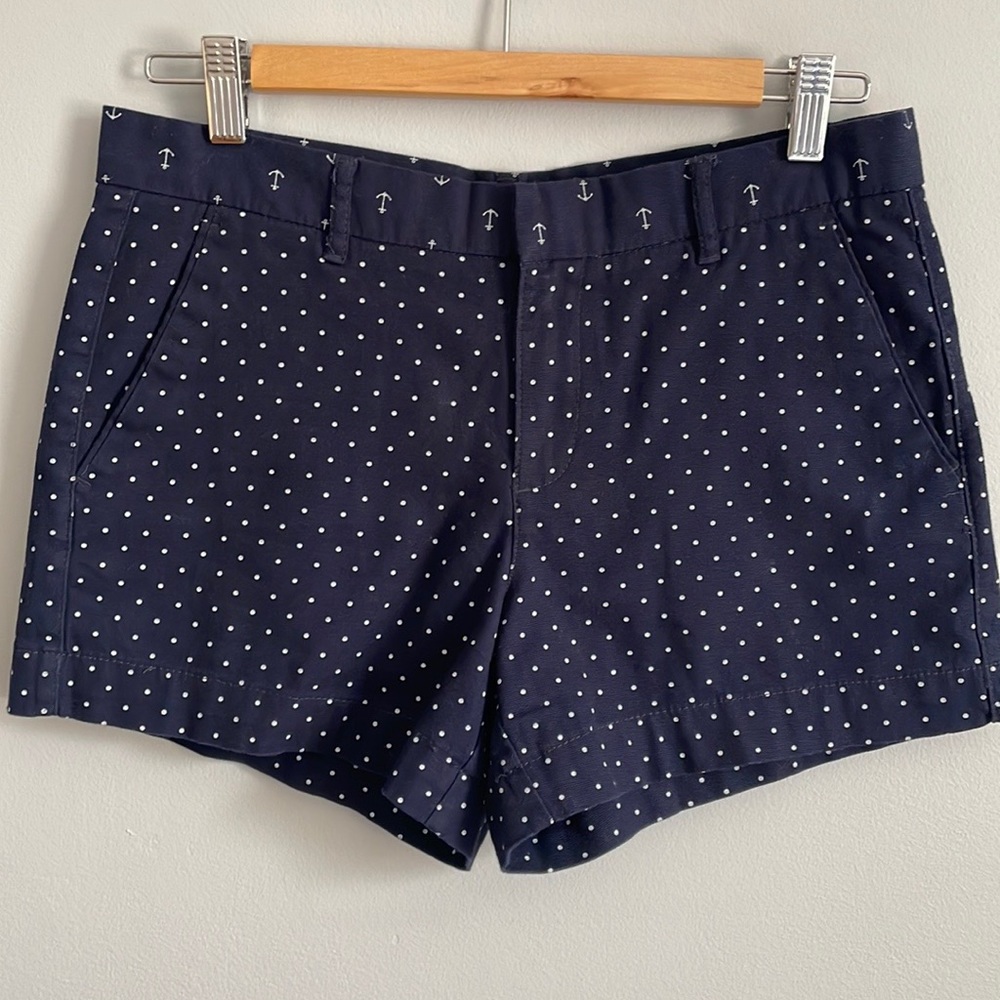 JOE FRESH NWOT Navy Blue And White Polka Dots Shorts, Size 2/S